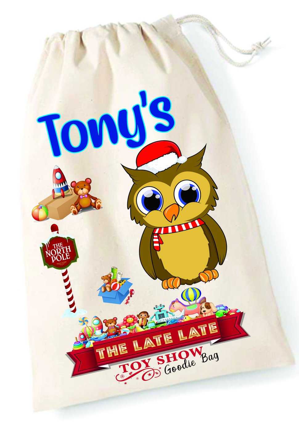 Personalised Late Late Toy Show Bags