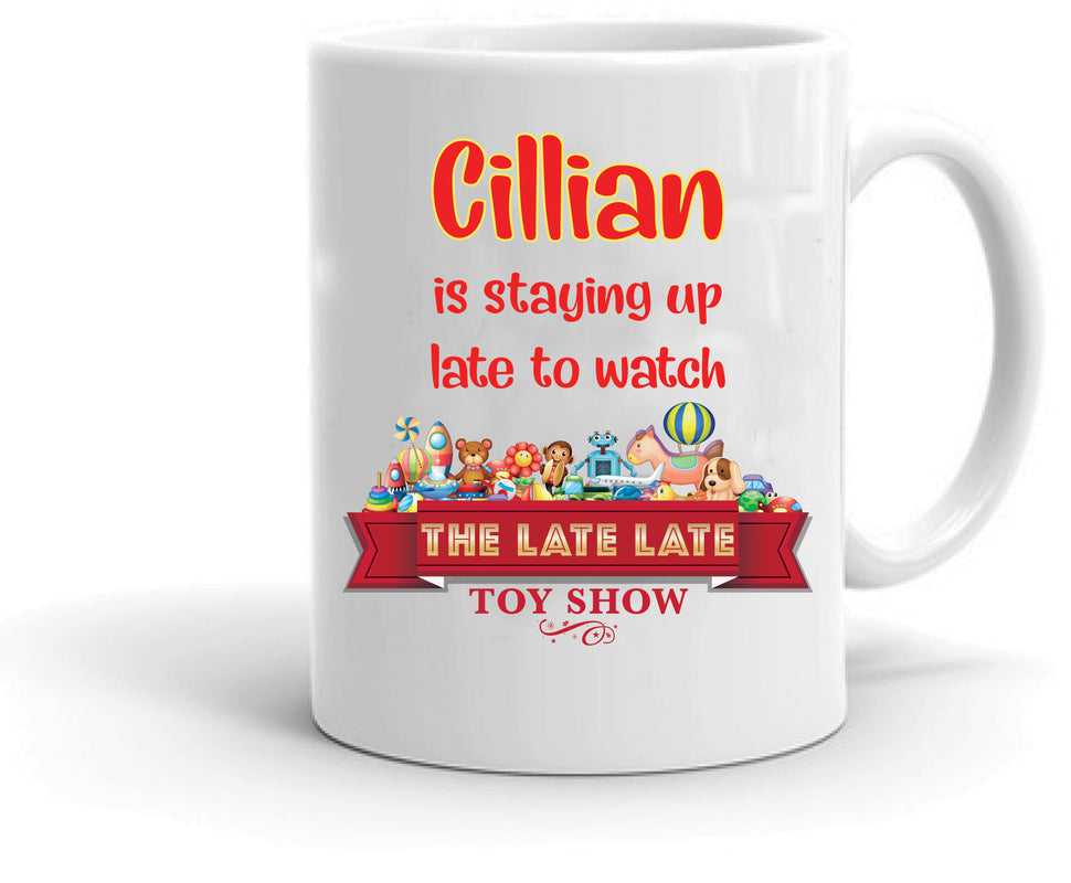Personalised Late Late Toy Mugs