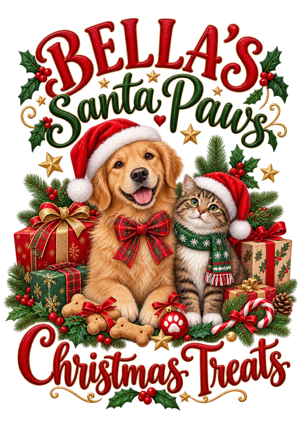 Personalised Santa Paws Christmas Gift Bags!