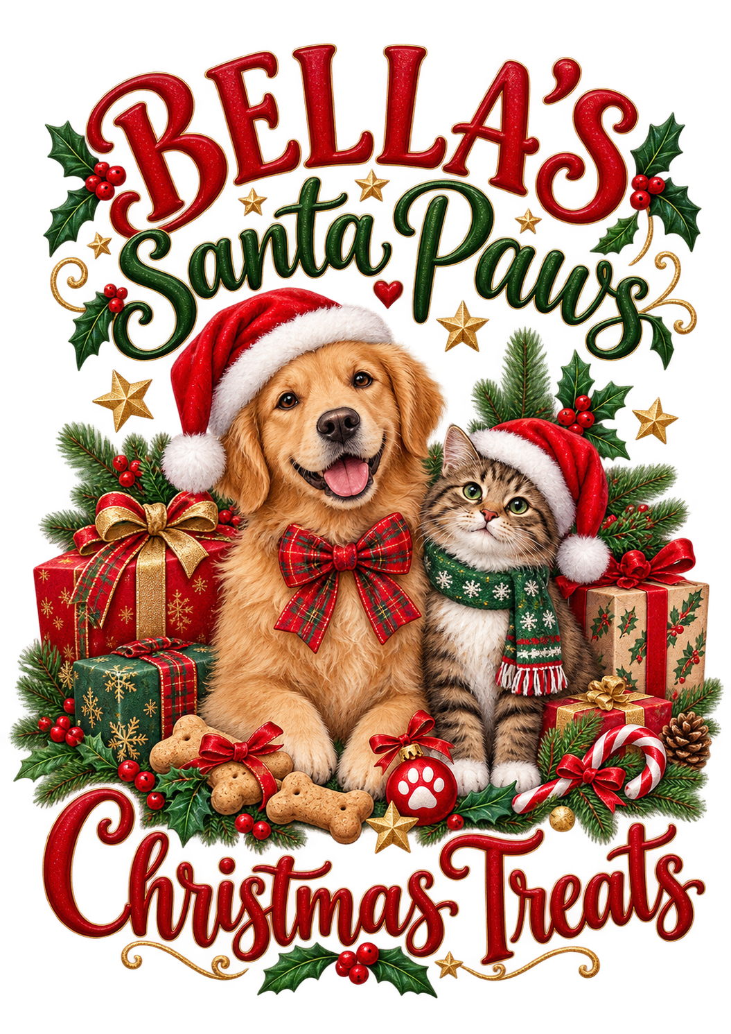 Personalised Santa Paws Christmas Gift Bags!