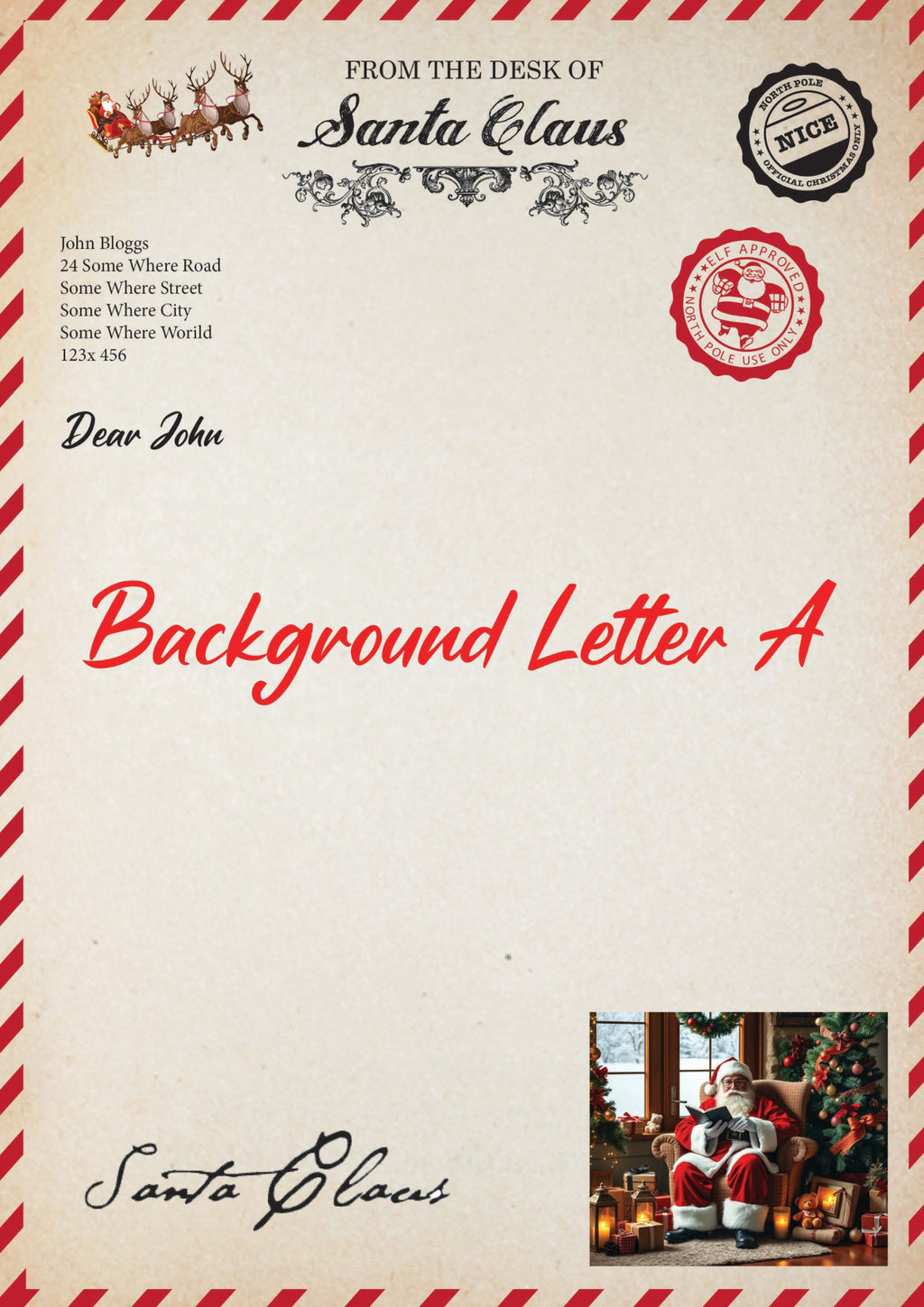 Personalised Santa Letter Packs