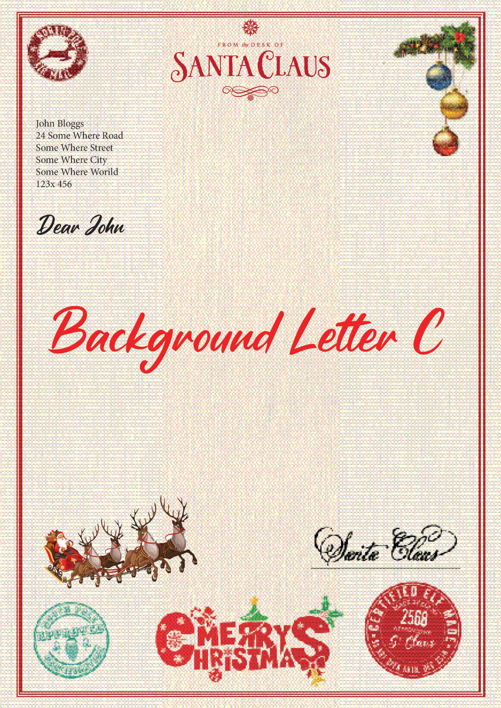 Personalised Santa Letter Packs