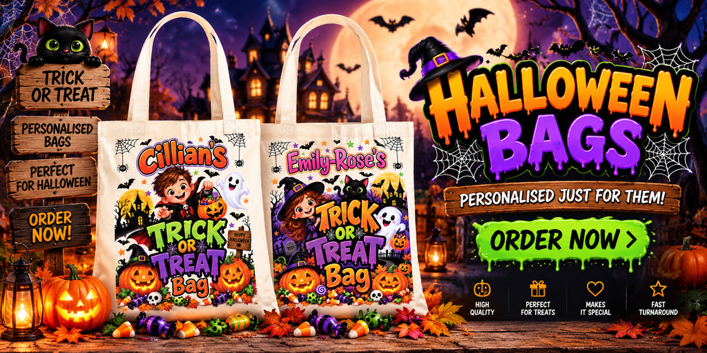 Personalised Halloween Trick or Treat Bags