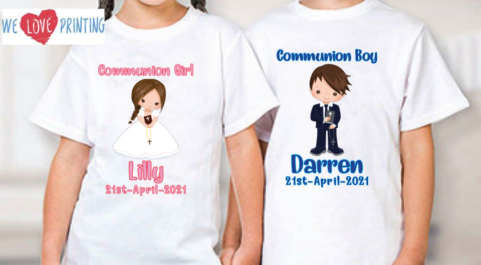 Personalised Communion T-shirt