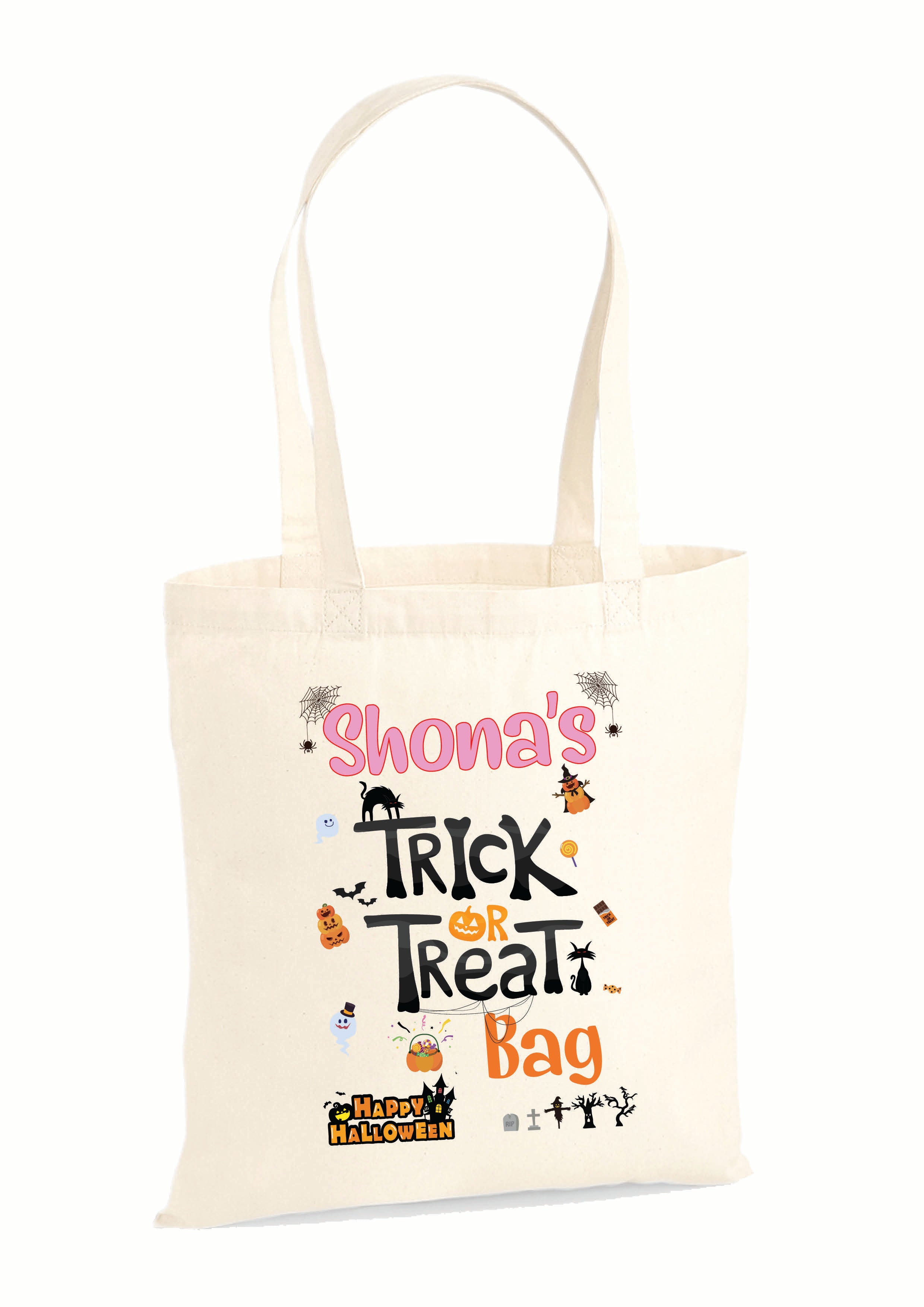 Personalised Halloween Trick or Treat Bags