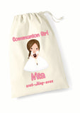 Personalised Communion Draw String Bags