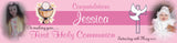 Personalised Communion/Party Banners (2ft x 1ft)