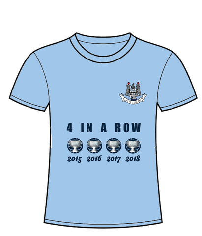 Dublin GAA "Four In a Row" Short Sleeve T-shirt