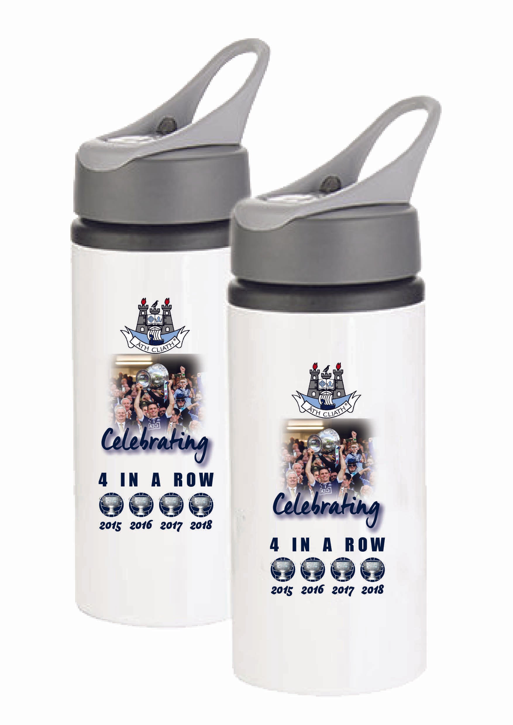 New Dublin 2018 "4 in a Row" Water Bottle